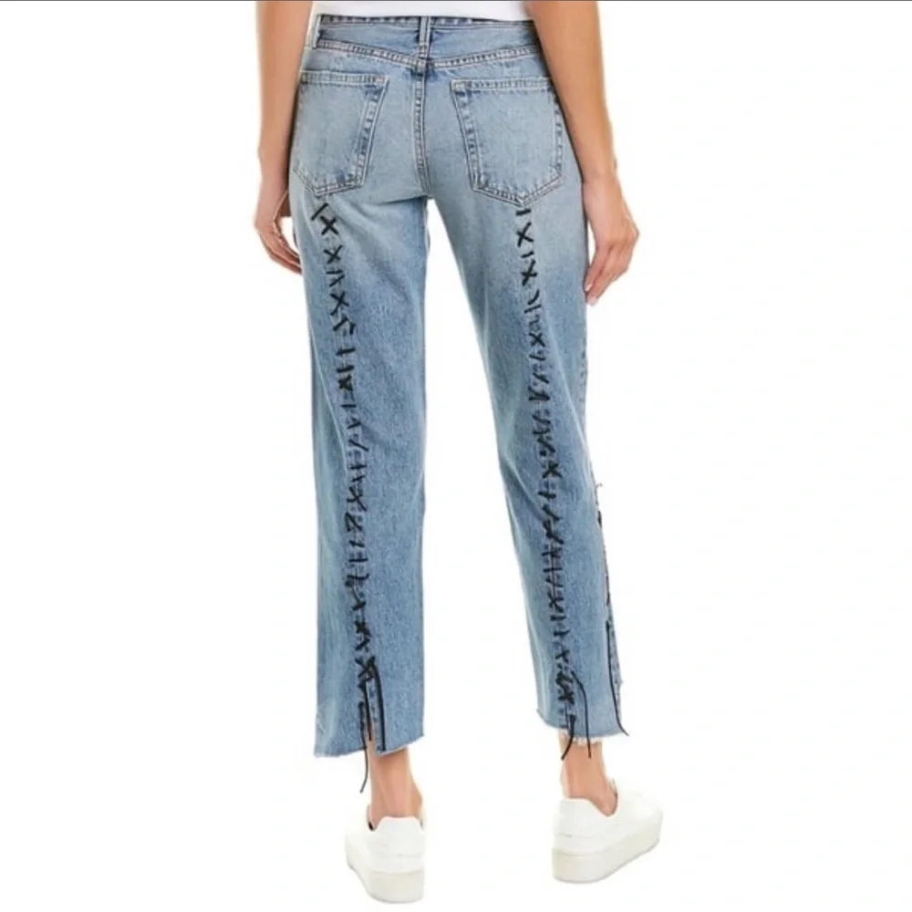 GRLFRND Renn Stitched Mid Rise Waist Jeans - Picture 2 of 8